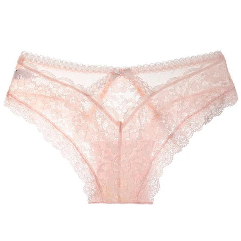 Lace Bow Figure-Enhancing Panties