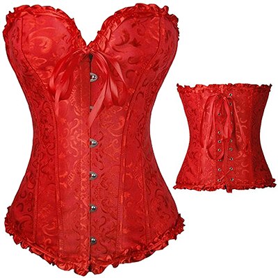 Gothic Lace Polyester Figure-Enhancing Corset