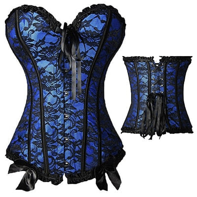 Gothic Lace Polyester Figure-Enhancing Corset