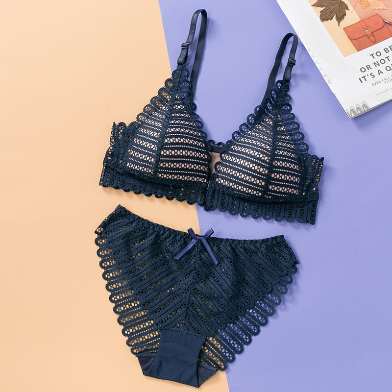 Push-Up Stretch Brief Bra Set