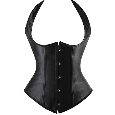 Synthetic Leather Figure-Enhancing Corset