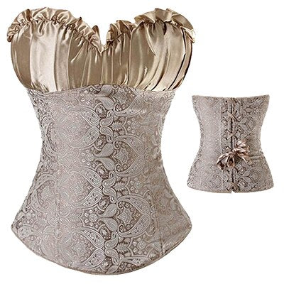 Gothic Lace Polyester Figure-Enhancing Corset