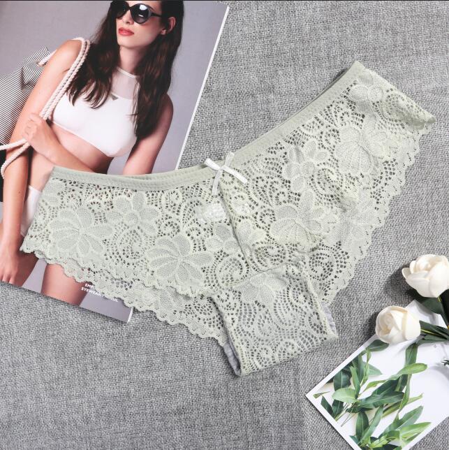 Lace Bow Figure-Enhancing Classic Panties