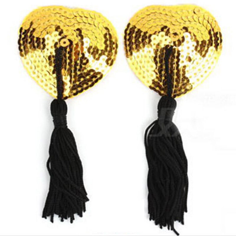 Self-Adhesive Reusable Sequin Nipple Covers