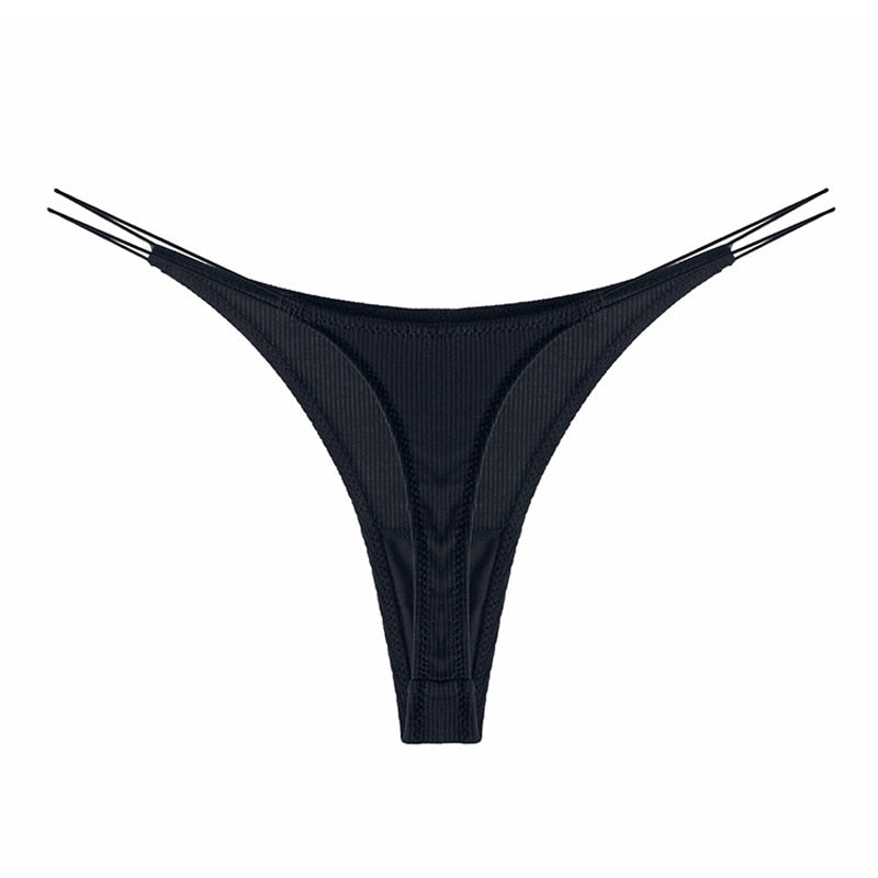 Decorative Strappy Thong Figure-Enhancing
