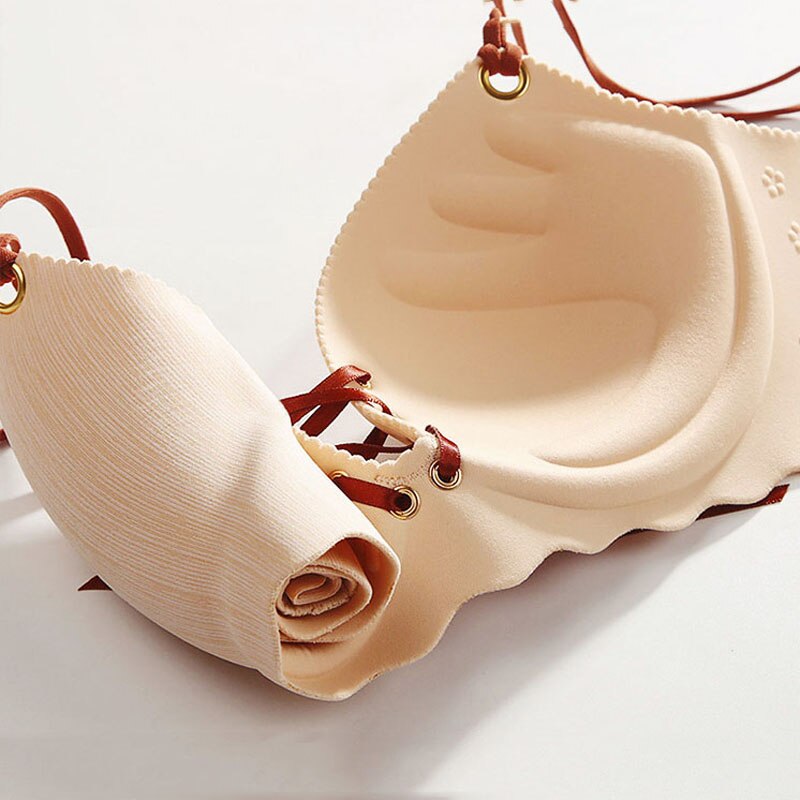 Bardot Bust-Enhancing Decorative Tie Bra