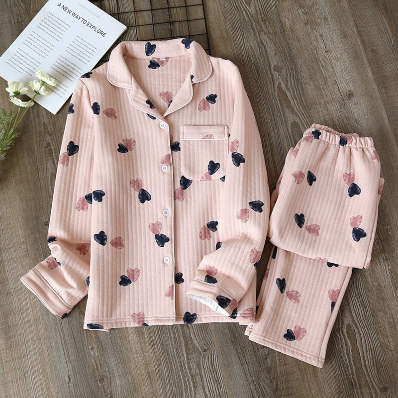 Relaxed Fit Cotton Pyjama Set