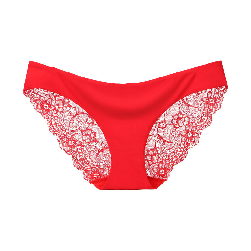 Lace-Trim Patterned Briefs