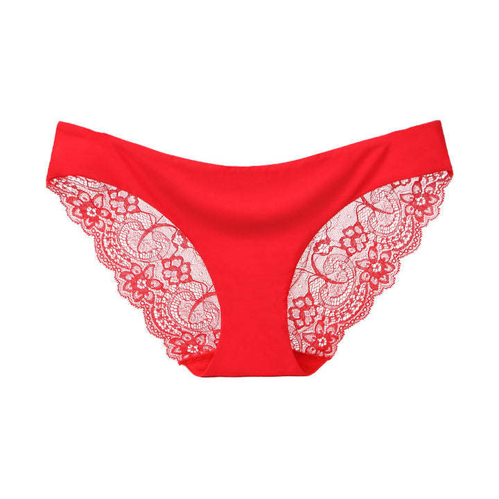Lace-Trim Patterned Briefs