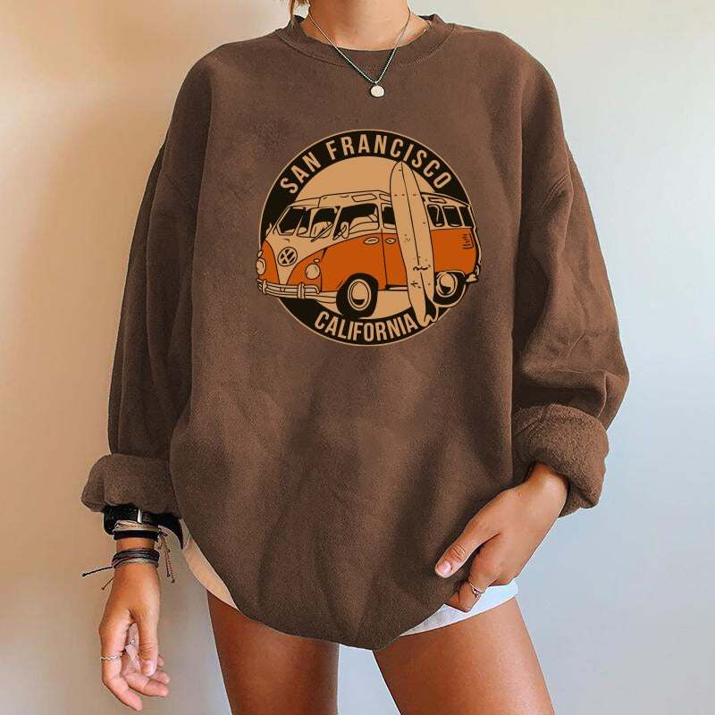 Oversized Relaxed Cotton Sweatshirt