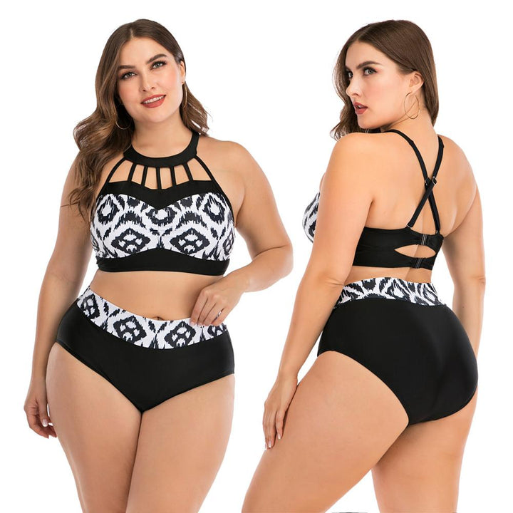 Plus Size Adjustable Two-Piece Swimsuit