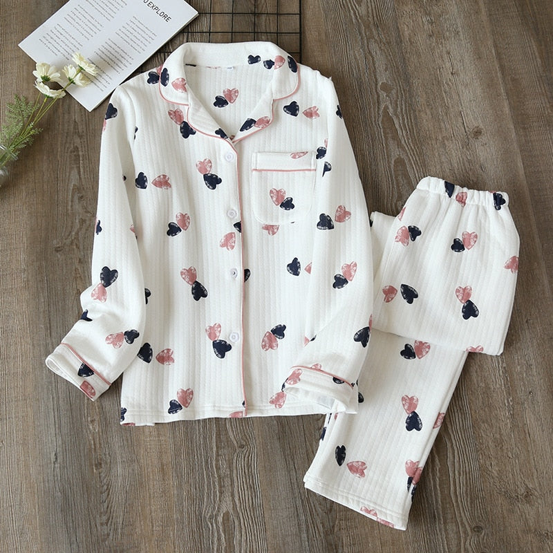 Relaxed Fit Cotton Pyjama Set