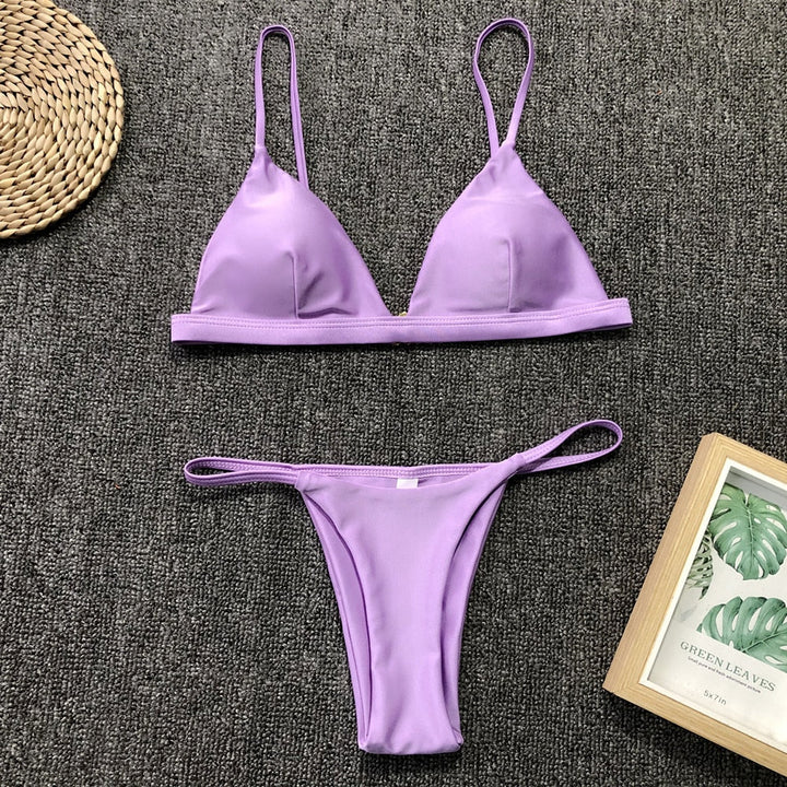 Classic Figure-Enhancing Two-Piece Swimsuit