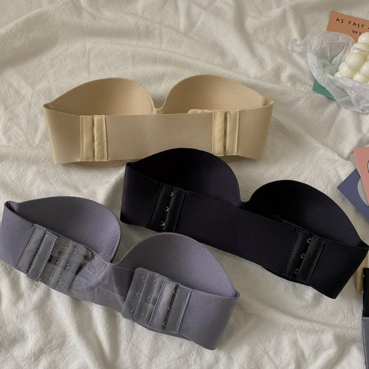Strapless Padded Bandeau Bra Push-Up
