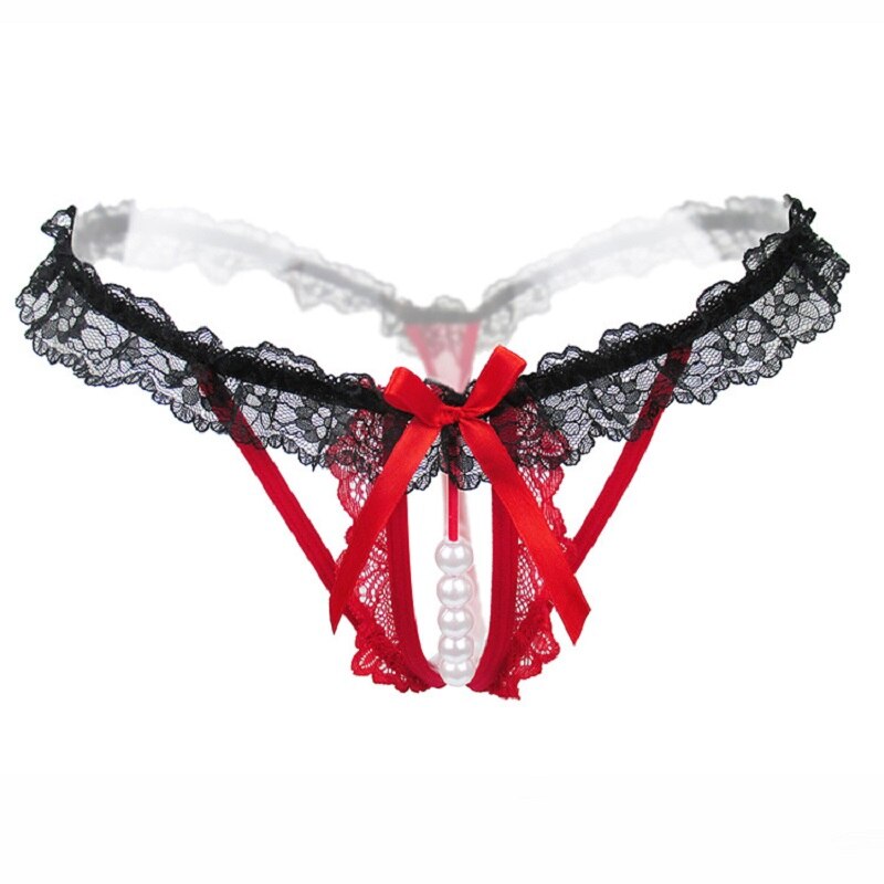 One-Size Bead-Detail Decorative Thong