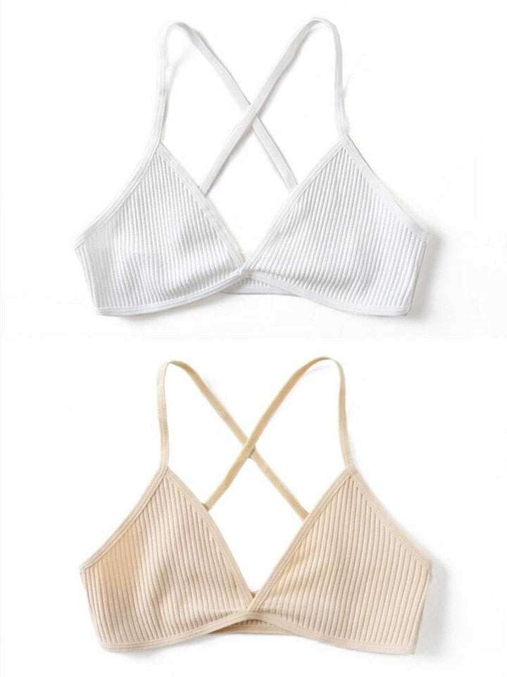 2-Pack Wireless Triangle Cup Bras