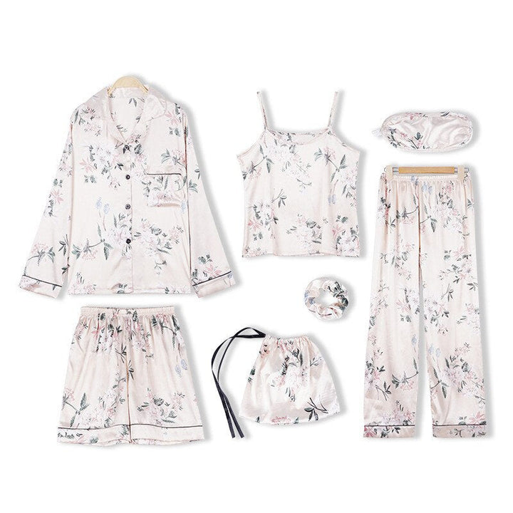 7-Piece Satin Pyjama Set