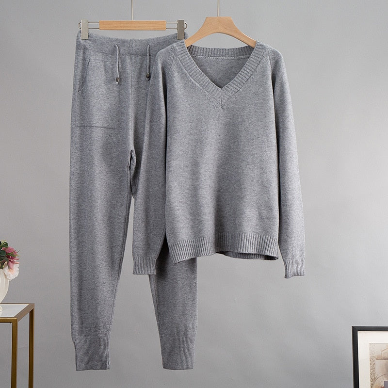 Relaxed Knit Two-Piece Set
