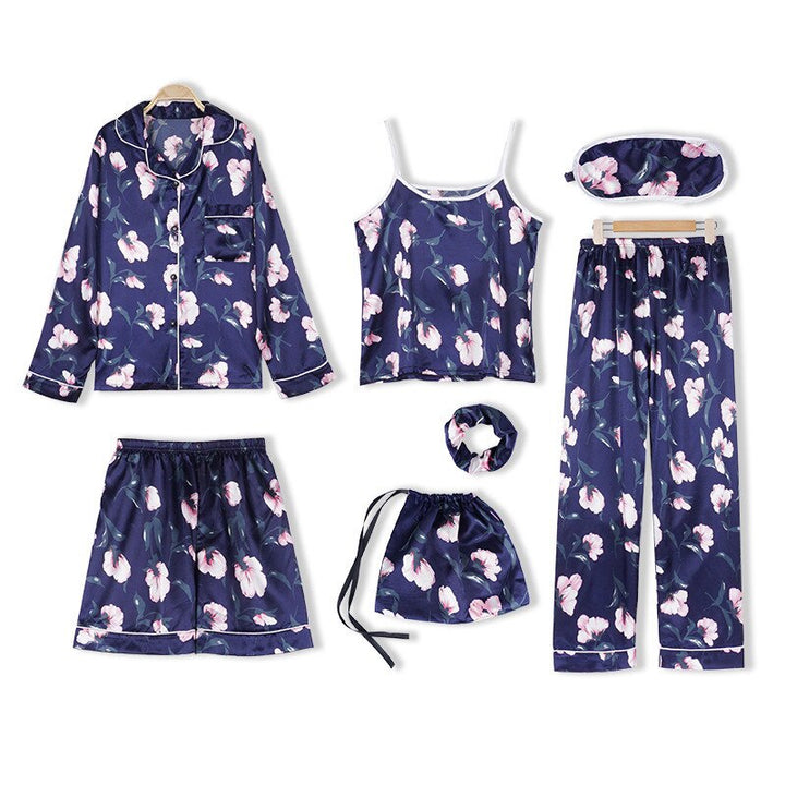 7-Piece Satin Pyjama Set