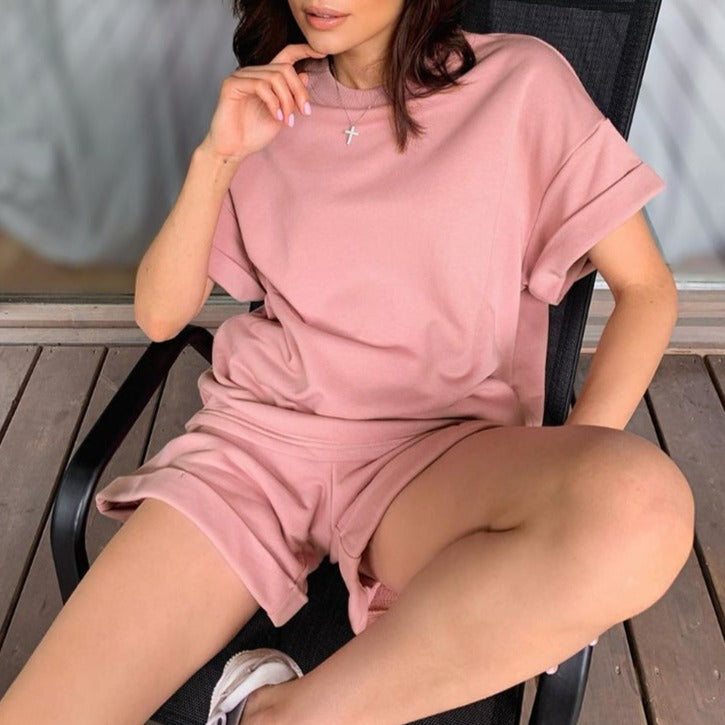 Relaxed Cotton Loungewear Set