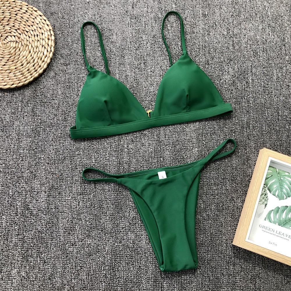 Classic Figure-Enhancing Two-Piece Swimsuit