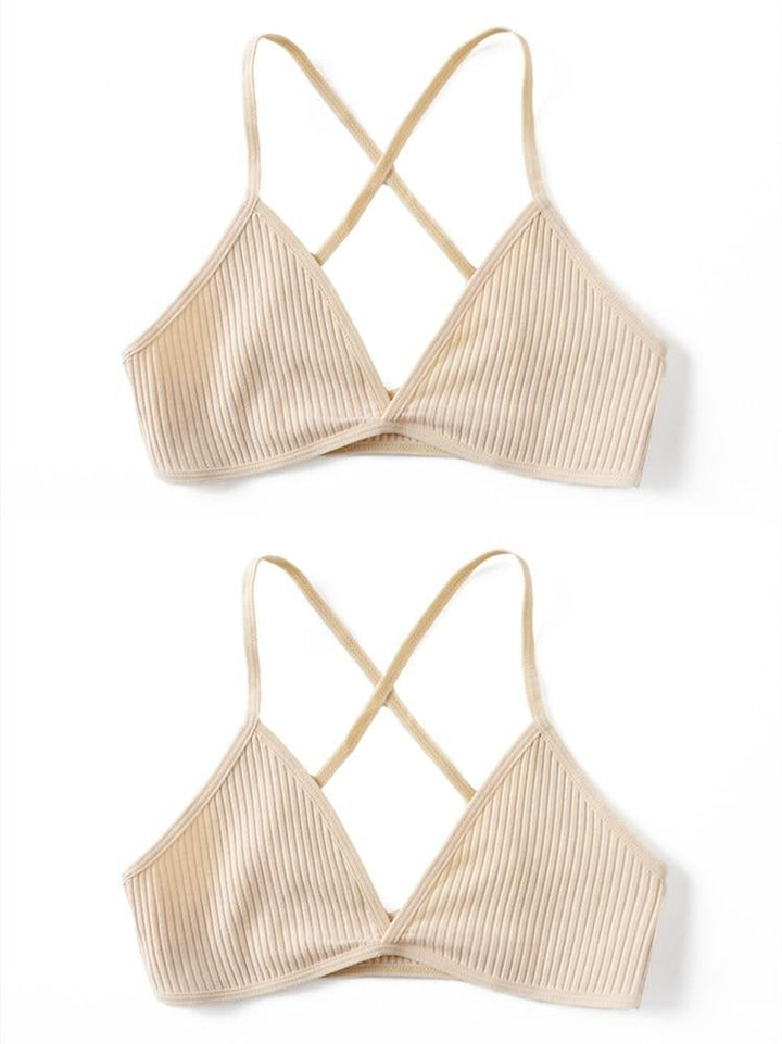 2-Pack Wireless Triangle Cup Bras