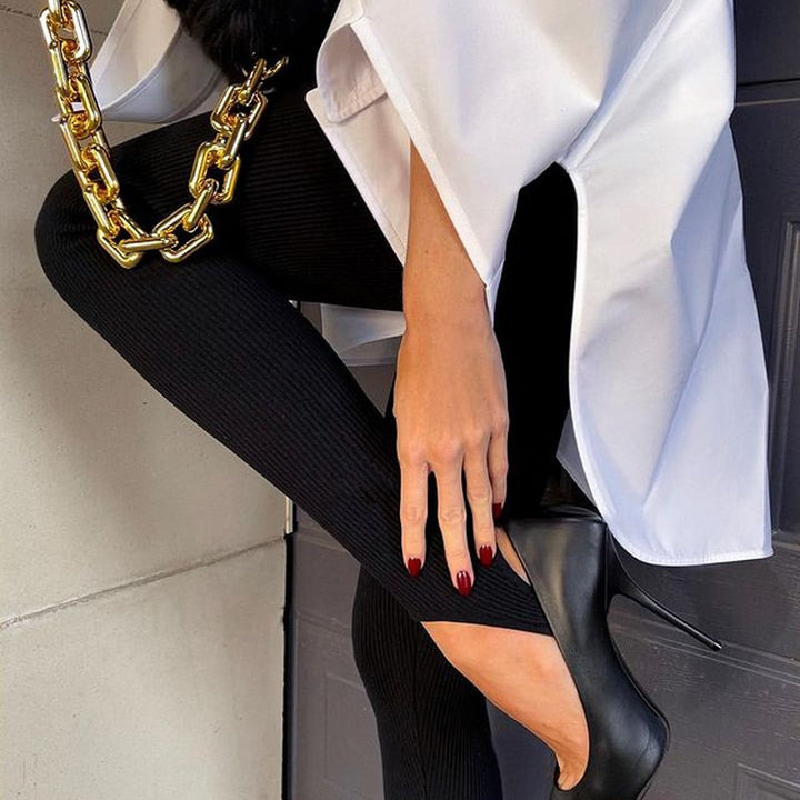 Ribbed Fitted Soft Comfort Everyday Leggings