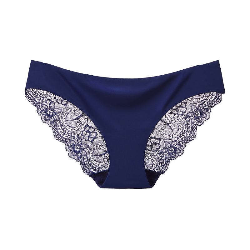Lace-Trim Patterned Briefs