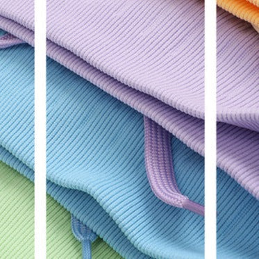 Tie-Detail Sports Set Polyester Breathable Quick-Dry