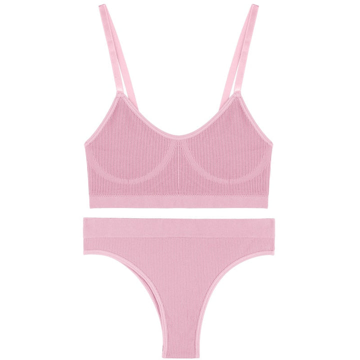 Sports Lingerie Set Polyester Spandex Breathable