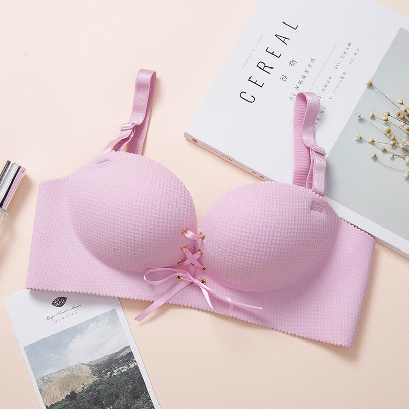Push-Up Tie-Detail Adjustable Bra