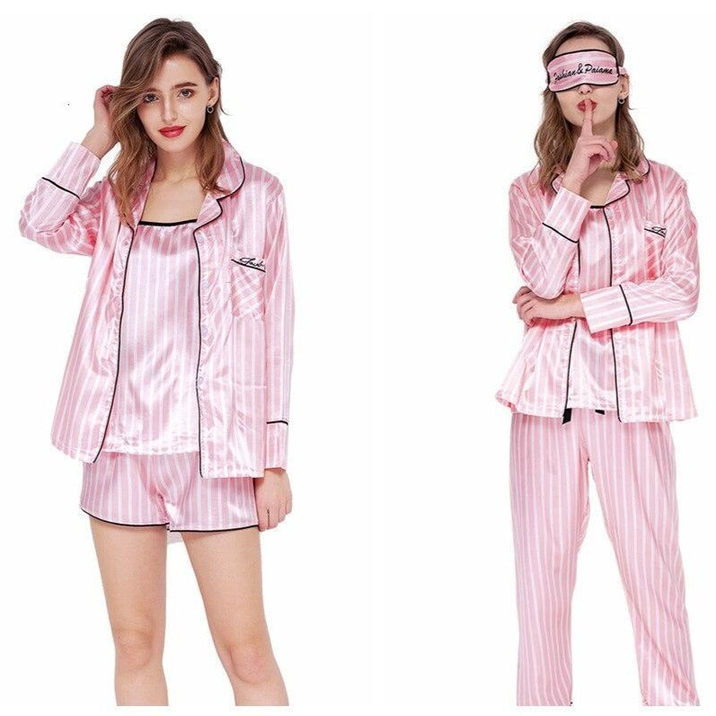 7-Piece Satin Pyjama Set