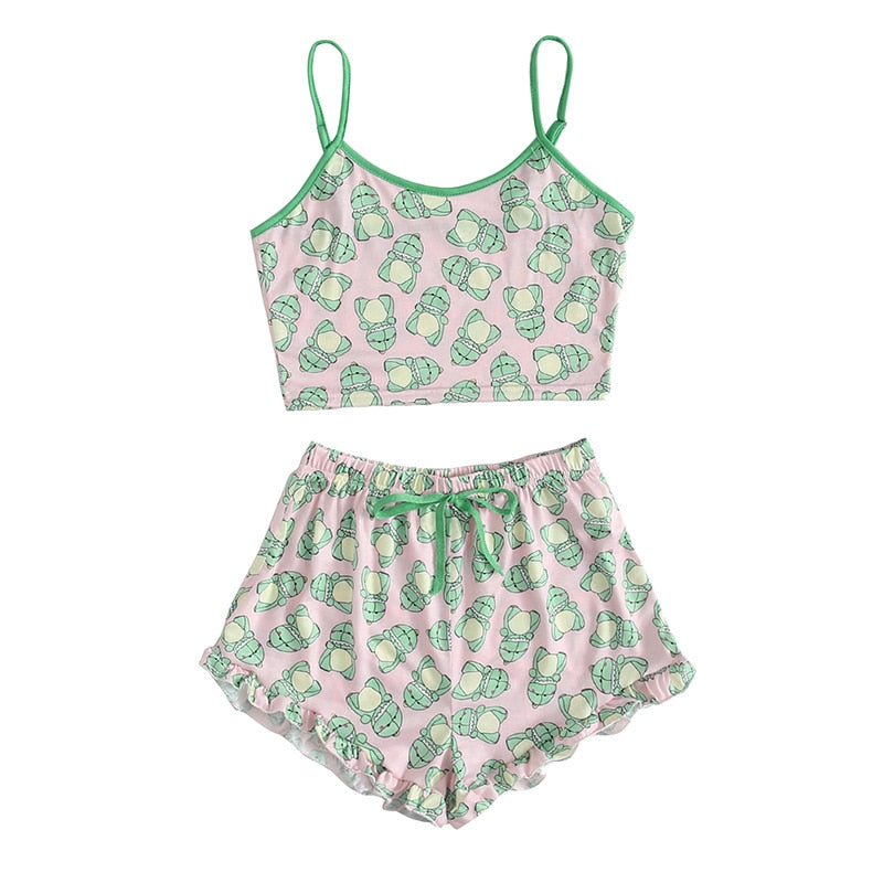 Relaxed Cotton Two-Piece Pyjama Set