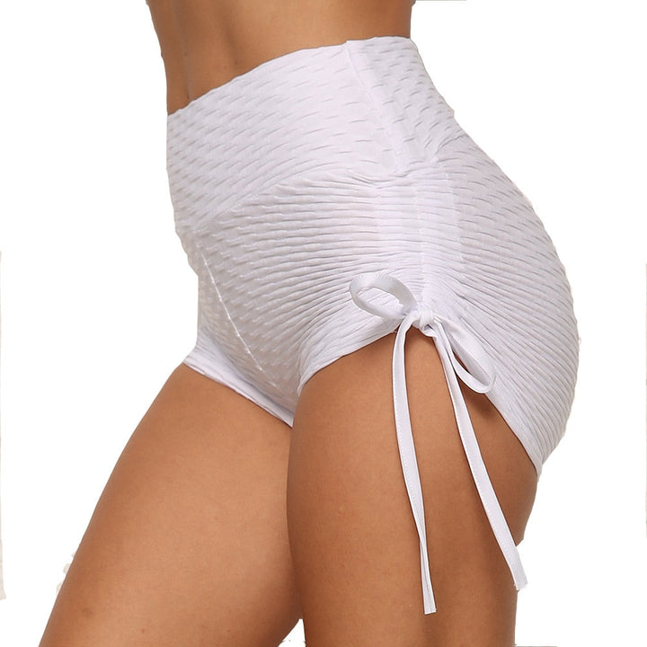 Push-Up High-Waist Sports Shorts Polyester Spandex