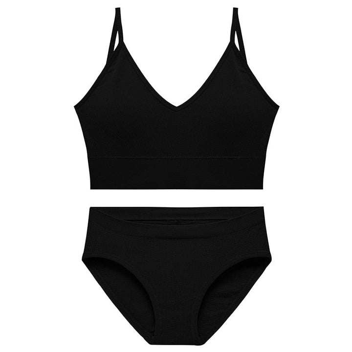 Seamless Breathable Sports Lingerie Set Adjustable
