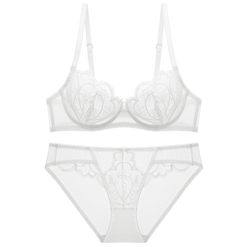 Lace-Trim Adjustable Figure-Enhancing Set