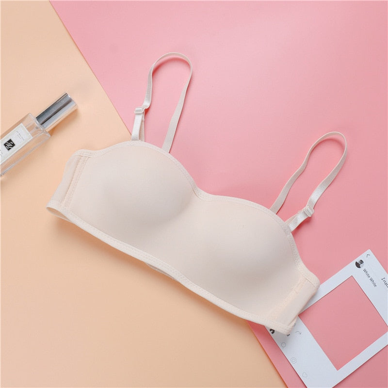 Smooth Detachable-Strap Strapless Bra