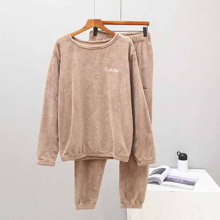 Warm Long-Sleeve and Long Pants Pyjama Set
