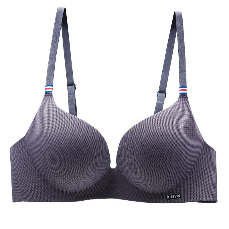 Bust-Enhancing Decorative Detail Bra