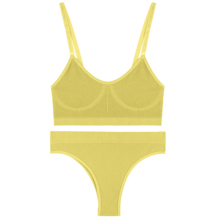 Sports Lingerie Set Polyester Spandex Breathable