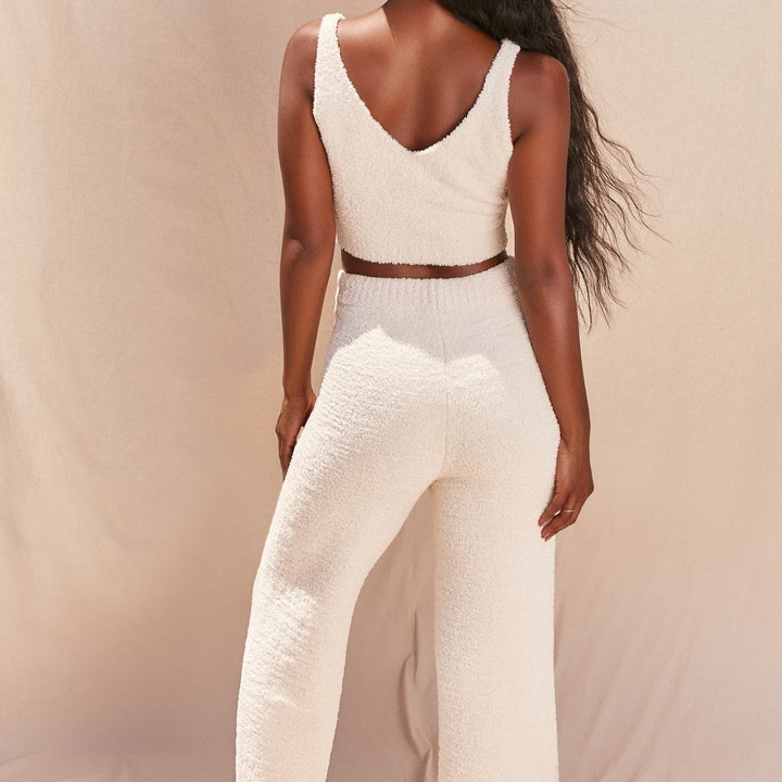 Soft Fabric Strappy Knit Two-Piece Set