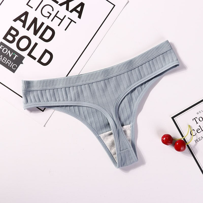 Elastic Waist Bow-Detail Comfort Thong