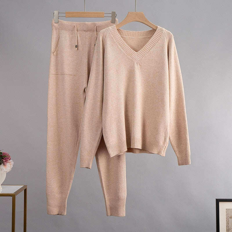 Relaxed Knit Two-Piece Set