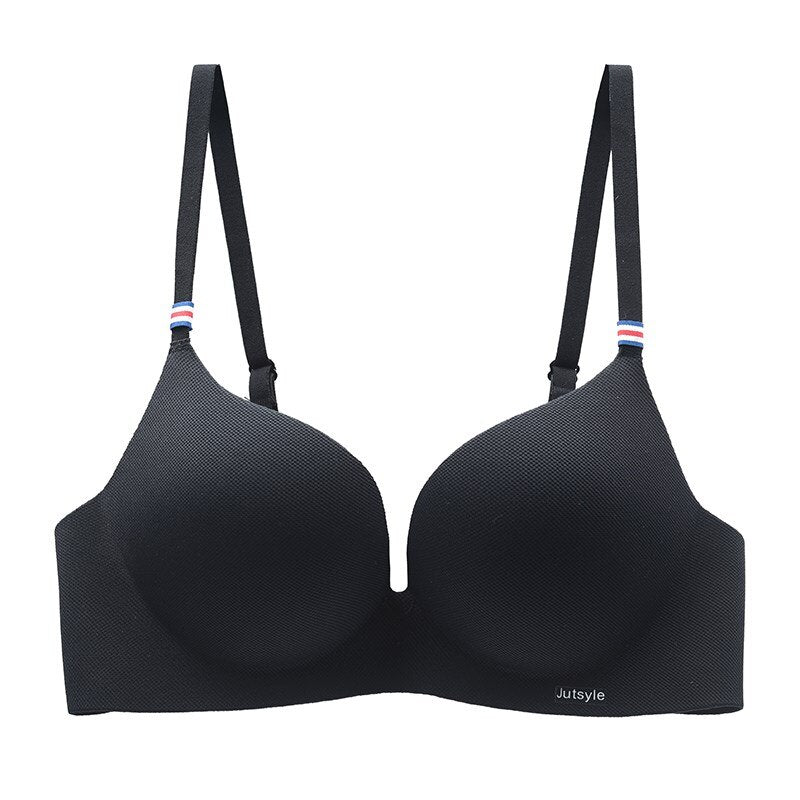 Bust-Enhancing Decorative Detail Bra