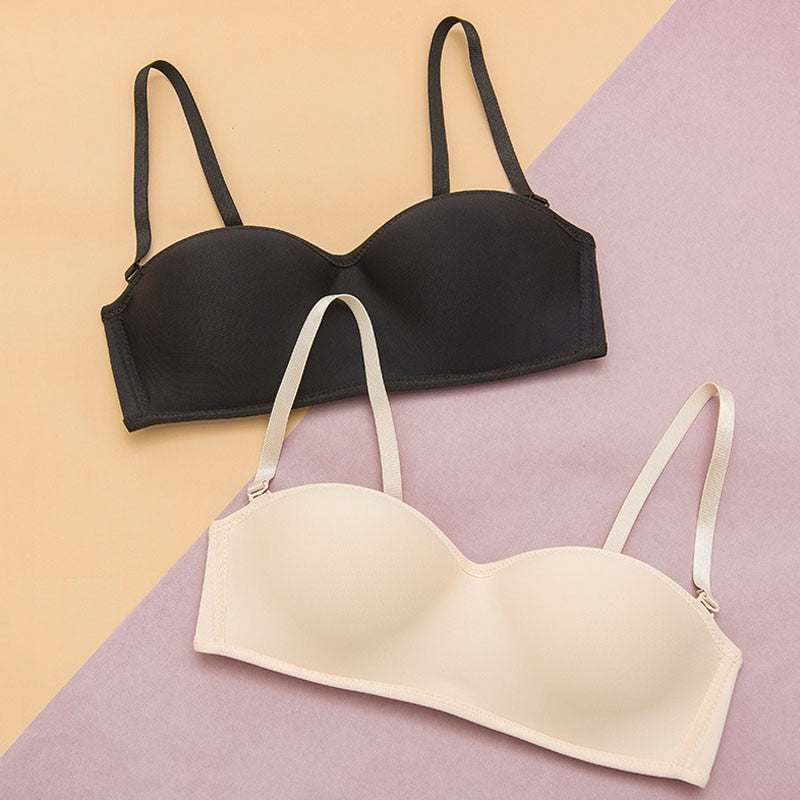 Smooth Detachable-Strap Strapless Bra