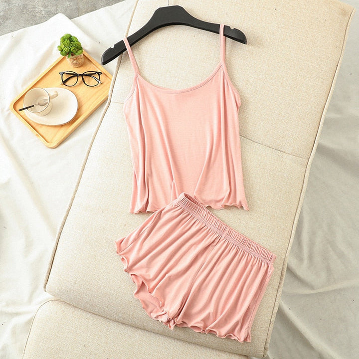 Ruffle-Detail Relaxed Summer Loungewear