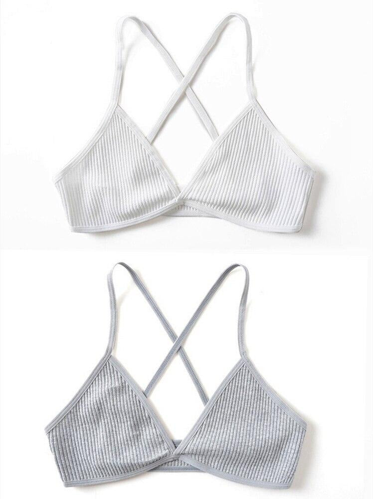 2-Pack Wireless Triangle Cup Bras
