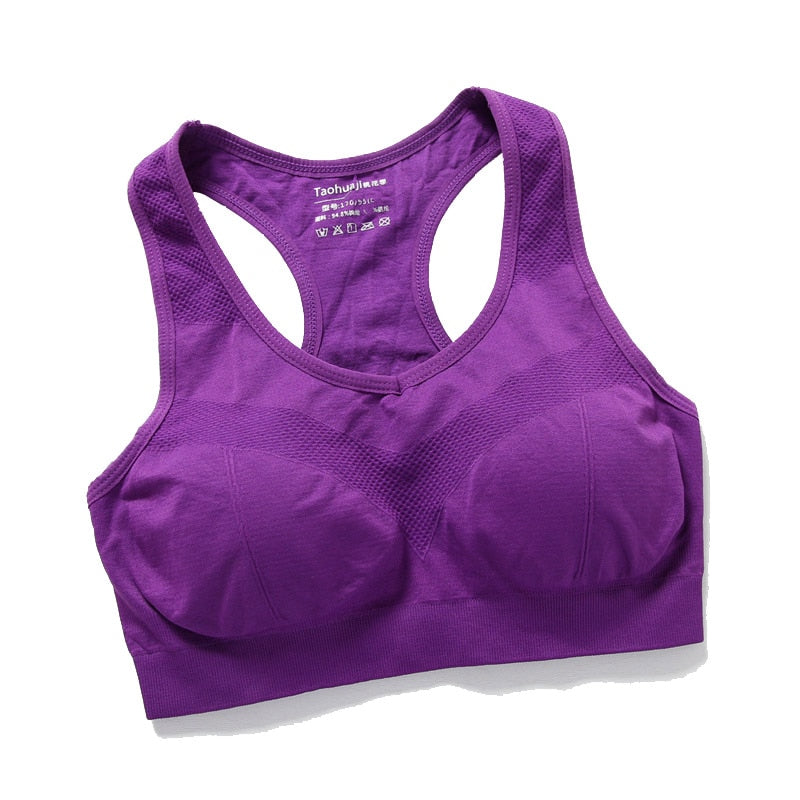 Breathable Cotton Sports Bra Light Push-Up Effect