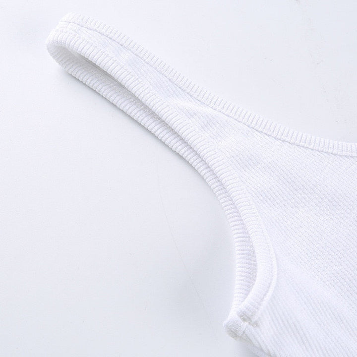 Ribbed Strappy Figure-Enhancing Bodysuit