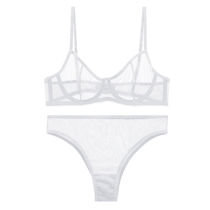 Mesh Bra and Panties Lingerie Set